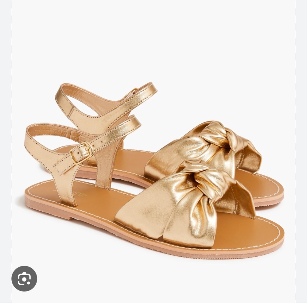 Crewcuts Girls Gold Knot Sandals